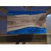 Handcrafted Olivewood or Walnut Blue Resin River Serving Board – Charcuterie & Cheese Board