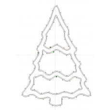 Christmas Tree Tray  Router Template Vectric File download