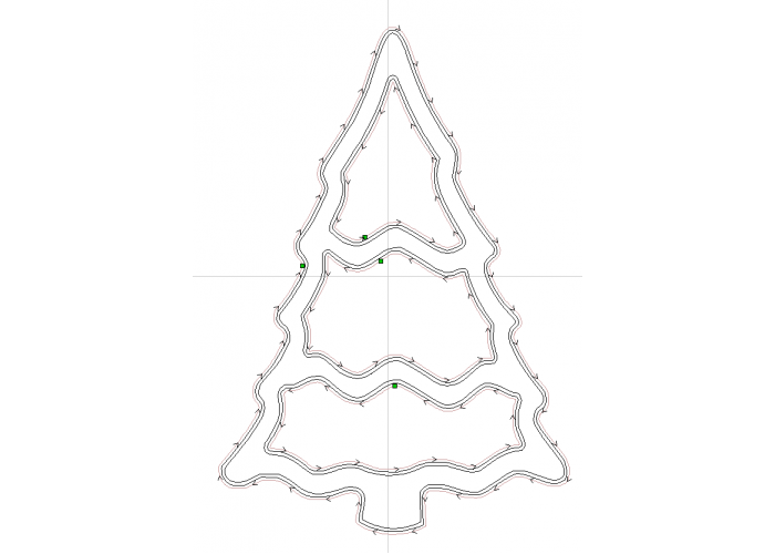 Christmas Tree Tray  Router Template Vectric File download