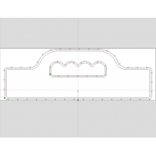 Finger Grip Handle Acrylic Router Template -- Vectric File Download - 006