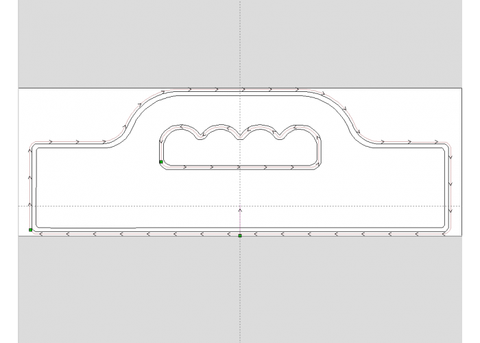 Finger Grip Handle Acrylic Router Template -- Vectric File Download - 006