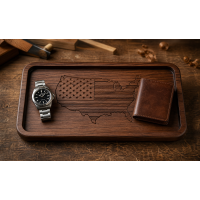 American Flag Wooden Catchall Tray American Flag Wooden Catchall Tray
