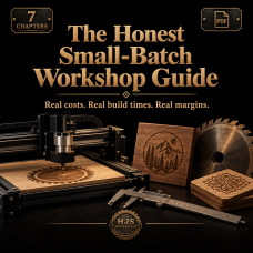 CNC & Laser Cutter Side Hustle Guide: Real Costs, Build Times & Margins for Etsy Sellers — Honest Small-Batch Workshop Guide (PDF eBook)