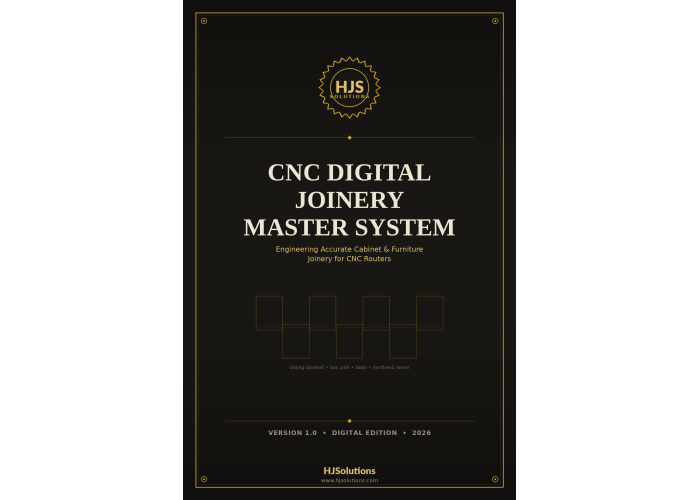 CNC Digital Joinery Master System — CNC Router Tolerance & Joint Engineering Guide (PDF eBook) CNC Digital Joinery Master System — CNC Router Tolerance & Joint Engineering Guide (PDF eBook)